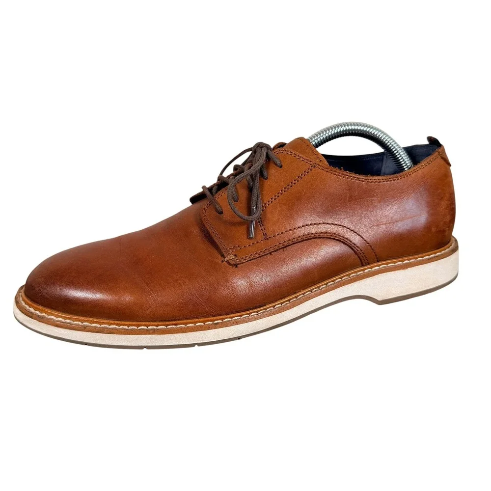 Cole Haan Morris Plain British Tan Oxford Dress Shoes Mens 9M Leather C30693